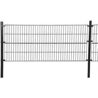 Home Deluxe Doppelstabmattenzaun 2 m x 30 m Anthrazit