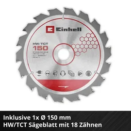 Einhell TE-CS 18/150-2 Li - Solo Akku-Handkreissäge ohne Akku