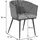 Mendler HWC-N38 Aluminium-Gartenstuhl 61 x 61 x 82 cm anthrazit 2 St.
