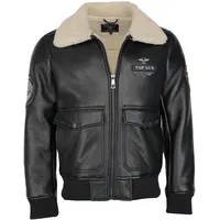 Top Gun 3035, Kunstlederjacke - Schwarz - XXL