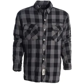 West Coast Choppers Flannel Aramidic Lining Langarmhemd - Grey / Black - M