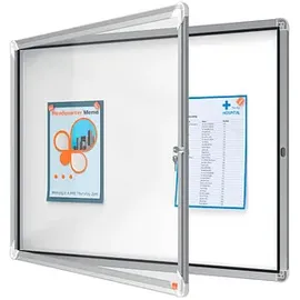 NOBO Schaukasten silber 8x DIN A4 97,2 x 3,7 x 69,2 cm, 1 St.