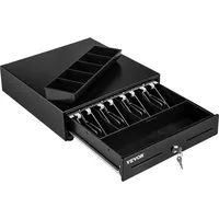 Vevor Kassenschublade 33 cm Kassenlade quadratische Geldschublade 2 Entriegelungswege