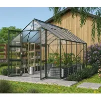 Vitavia Gewächshaus Orbit 9900, ESG/HKP, inkl. Fundament, Dunkelgrün