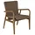Brafab Gartenstuhl Lilja aus Teakholz und Kunst-Rattan, modern, natur, robust für Outdoor