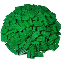 LEGO® Spielbausteine LEGO® Duplo 2x4 Steine Grün - 50 Stück - Grundbausteine Green 3011 NEU, (Creativ-Set, 50 St), Made in Europe grün