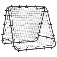 Homcom Fußball, Rebounder Kickback Tor Rückprallwand Netz beidseitiger Rückprall