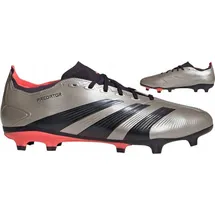 adidas Predator League FG Platinum Metallic / Aurora Black / Turbo 39 1/3