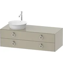 Duravit Waschtischunterschrank 2 Auszüge 130 x 40,8 x 40,8 cm Taupe Seidenmatt