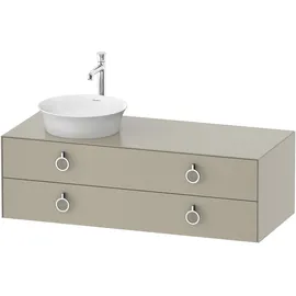 Duravit Waschtischunterschrank 2 Auszüge 130 x 40,8 x 40,8 cm Taupe Seidenmatt