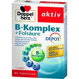 Doppelherz Aktiv B-Komplex + Folsäure Tabletten 45 St.