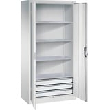 Californian Products CP Stahlschrank 8921-503 S10128 lichtgrau 93,0 x 50,0 x 195,0 cm, aufgebaut