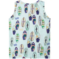 VidaXL Kinder-Tanktop Hellblau Melange 128