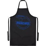 multifanshop Grillschürze - Braunschweig - Meine Fankurve - Druck blau - Schürze