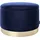 Playboy Pouf SUE dunkelblau samt 55 x 35 x 55 cm Blau
