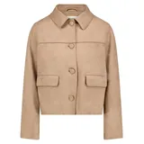 Cartoon Casual-Jacke mit Eingrifftaschen in Braun - 36