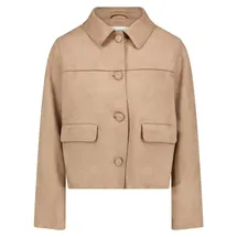 Cartoon Casual-Jacke mit Eingrifftaschen in Braun - 36