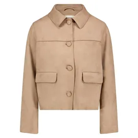 Cartoon Casual-Jacke mit Eingrifftaschen in Braun - 36