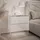 lookway Nachtschrank Aurora II 50 x 54 x 37 cm Silber/Weiß