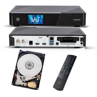 VU+ Uno 4K SE DVB-S2 FBC Sat Receiver Twin Linux UHD 1 TB HDD Festplatte SAT-Receiver