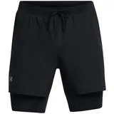 Under Armour Herren UA Launch 5'' 2-in-1 Short, Laufshorts aus leichtem Stretchgewebe, kurze Sporthose mit Innenslip