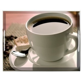 Emsa Tablett mit Cup of Coffee Dekor, Größe 50 x cm, Classic