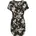 URBAN CLASSICS Damen Ladies Short Viscose Belt Jumpsuit T-Shirt, Black tropical), XS - XS