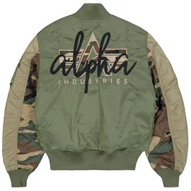 Alpha Industries Ma-1 Camo Jacke sage L