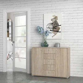 Forte Kommode Faik Holzoptik Braun Eiche Sonoma