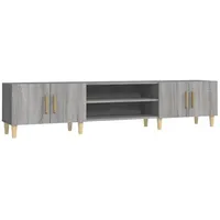 Furnicato TV-Schrank Grau Sonoma 180x31,5x40 cm Holzwerkstoff