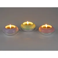formano LED-Kerze Solar auch als Schwimmkerze für den Teich verwendbar (3er Set) bunt|grün|rosa Ø 12 cm x 8 cm