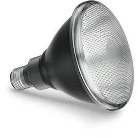 ledscom.de E27 LED Leuchtmittel, PAR38 kurzer Hals, weiß (4200 K), 16,1 W, 1379lm, 45°, Reflektorspiegel (silber)