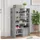 vidaXL Schuhschrank mit Regal 2 pcs 80 x 30 x 90 Grau