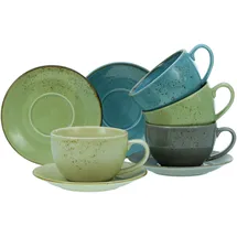 CreaTable Nature Collection Cappuccinotassen-Set 8-tlg. mehrfarbig