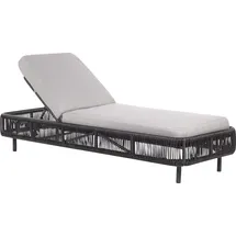 Beliani Gartenliege 70 x 33 x 190 cm Grau