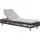 Beliani Gartenliege 70 x 33 x 190 cm Grau