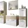 WELLTIME »ELDA«, (Komplett-Set, 5 St.), Waschtisch inkl. Waschbecken, Hochschrank, Badschrank und Spiegel