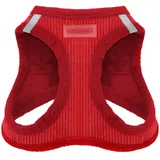 Best Pet Supplies Voyager Step-In Plüsch-Hundegeschirr by Best Pet Supplies - Step-In-Westengeschirr für kleine und mittelgroße Hunde, Weicher Plüsch, Roter Kordr, size S - Brust 37-40 cm