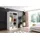 altdecor Schiebetürenschrank Parti 120 x 216 x 61 cm Braun