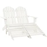 vidaXL Adirondack-Gartenbank mit Fußstütze
