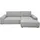 Home Affaire Ecksofa HOME AFFAIRE "NEU: SHERWOOD XXL 284, Big-Sofa L-Form, tiefe Sitzfläche 95 cm, Cord", silber (silbergrau), B:284cm H:90cm T:195cm, 100% Polyester, Sofas, Ecksofa, Recamiere rechts/links, als Schlafsofa stellbar, Cord u. Leinenoptik