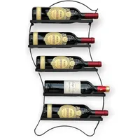 DanDiBo Ambiente Weinregal 36 x 64 x 8 cm Schwarz