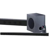 auvisio Soundbar mit Bluetooth, externem Subwoofer, Soundbar-Halterung,  180W