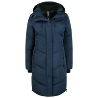 Oxmo OXJuna Damen Wintermantel Parka Mantel mit Kapuze Gummizug Reißverschlusstaschen Seiten-Reißverschlüsse Regular fit, - L