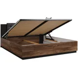 petits-meubles Alec 180 x 200 cm Braun/Schwarz