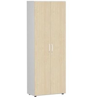 Geramöbel Aktenschrank Flex, S-386100-AL lichtgrau, ahorn 5 Fachböden 80,0