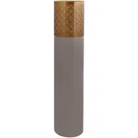 Kayoom Bodenvase Art Deco grau Gold,