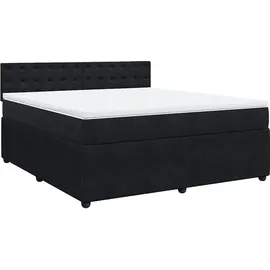 vidaXL Boxspringbett 180 x 200 cm Schwarz