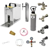 ich-zapfe Bierkoffer, Durchlaufkühler PYGMY 25 LE 1-leitig Trockenkühler, Schanksäule, KeyKeg,Untertheke