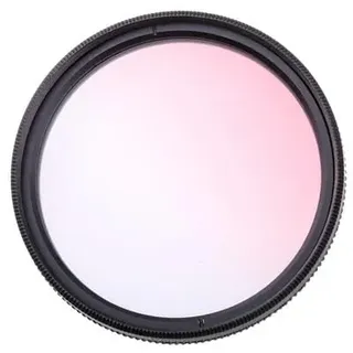 Kamerafilter Farbfilter Farbfilter Einstellbarer Farbverlauf Farbverlauf Rot Blau Grün Orange Lila Gelb Kamerazubehör Schutzlinsenfilter (Size : 72mm, Color : Grad Pink)